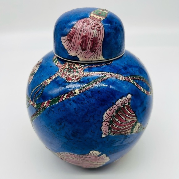 Cobalt Vintage Japanese ginger jar in excellent condition - Picture 2 of 12
